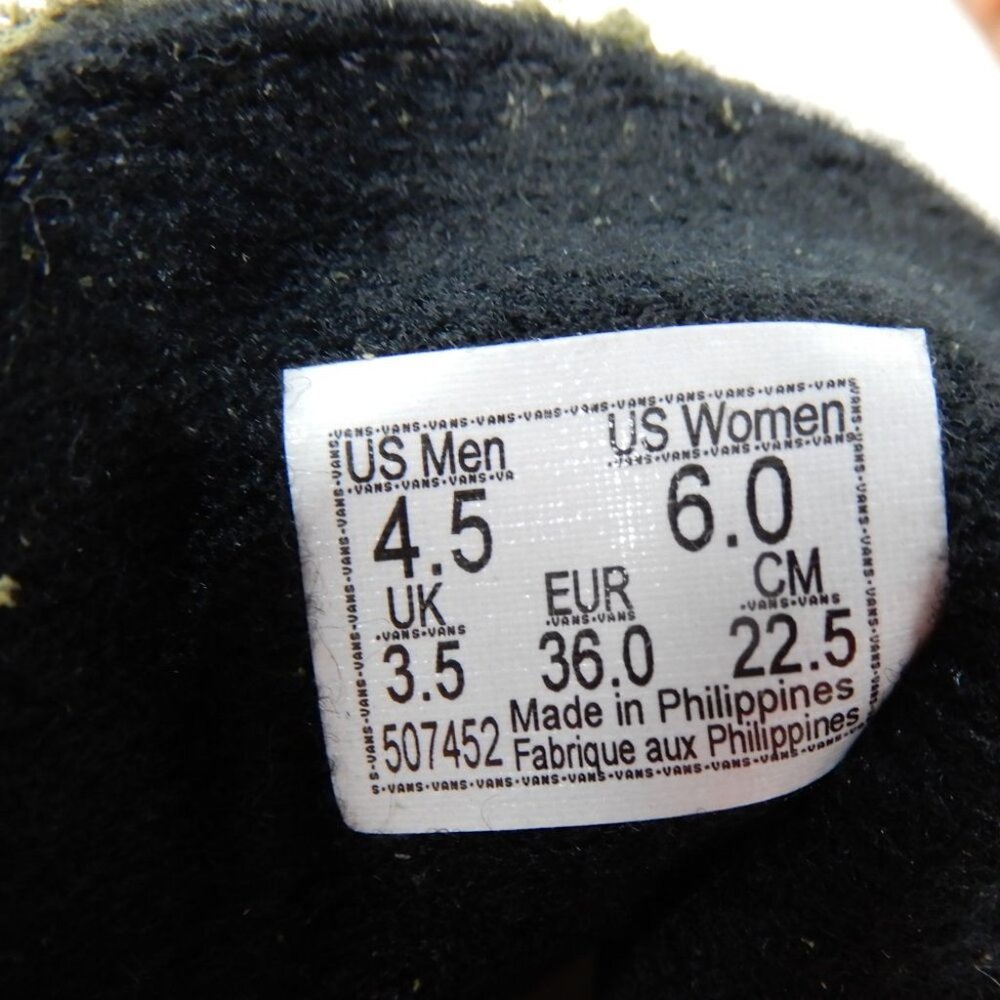 VANS Authentic 44 Lug DX Anaheim Shoes Skate Sneaker Size 6 Olive Green NEW - Picture 4 of 10